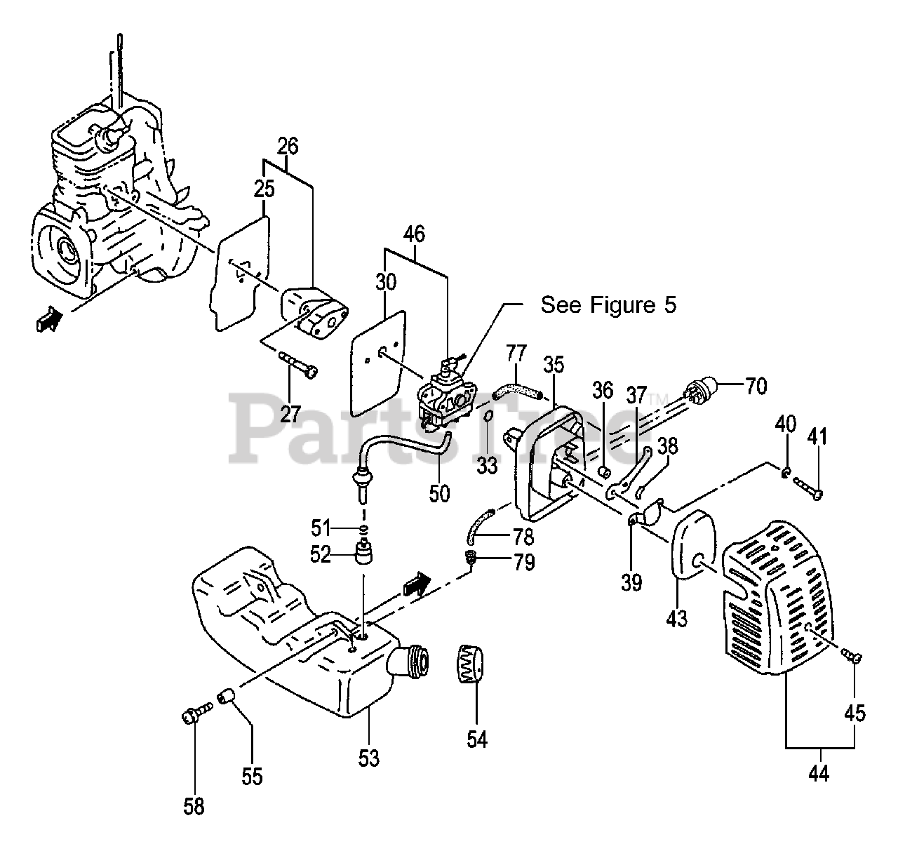 Tanaka THT210S Tanaka Hedge Trimmer Fuel System Parts Lookup with