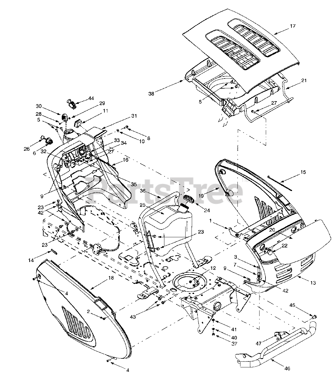 Troy bilt online garden tractor parts