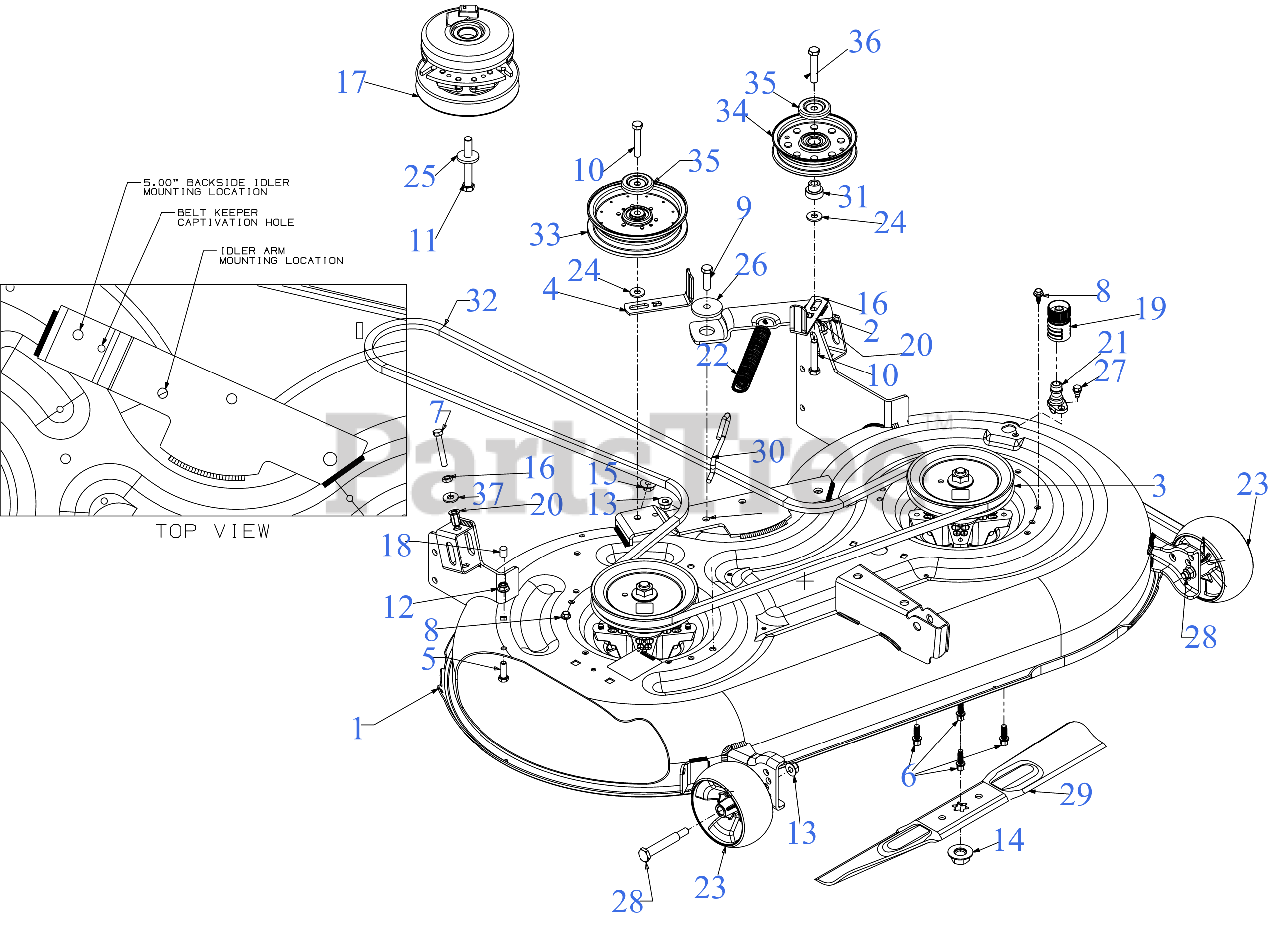 Cub Cadet ZT142 KH (17AREACS010) Cub Cadet Ultima 42" ZeroTurn