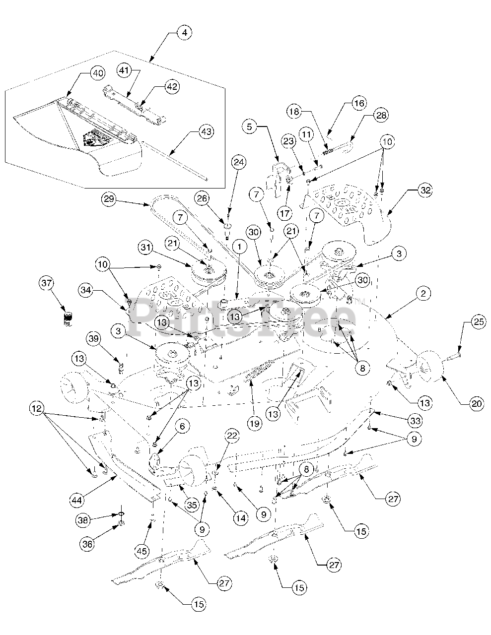 Cub Cadet RZT50 (17BA5A7P710) Cub Cadet 50" RZT ZeroTurn Mower, Briggs & Stratton Intek
