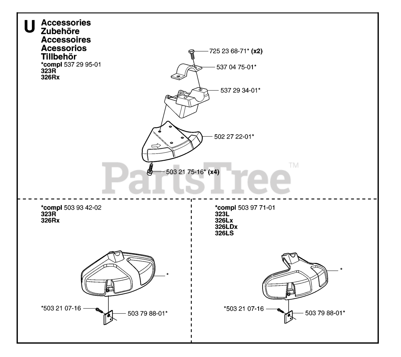 Husqvarna 326 LS (966763205) Husqvarna String Trimmer (SN