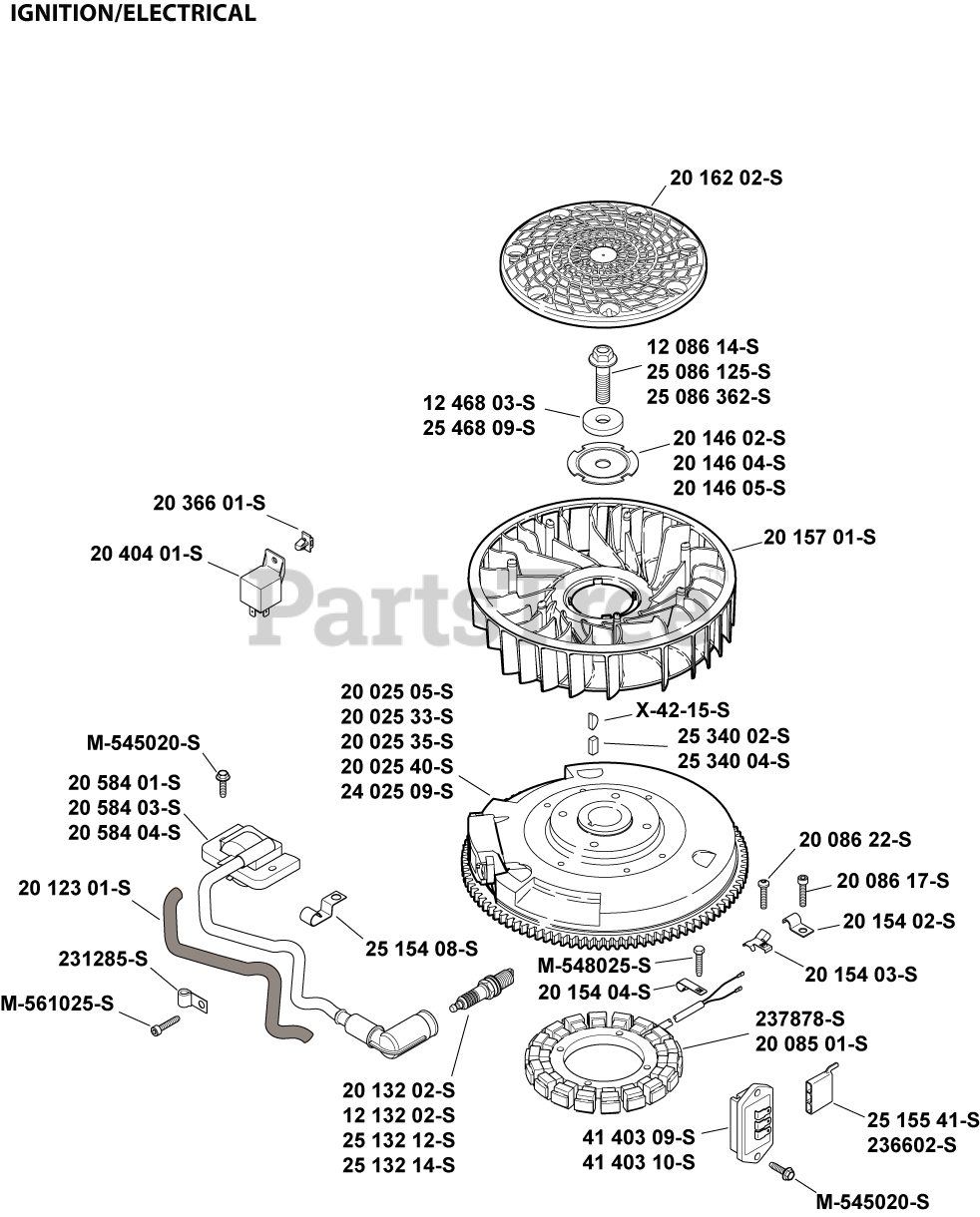 Kohler SV5903219 Kohler Courage Single Engine, Made for MTD, 19hp