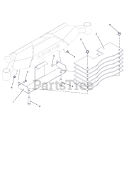 Ariens 815018 (000101 - ) 50 HVZ Bagger Parts Diagram for Bagger Cover  Assembly