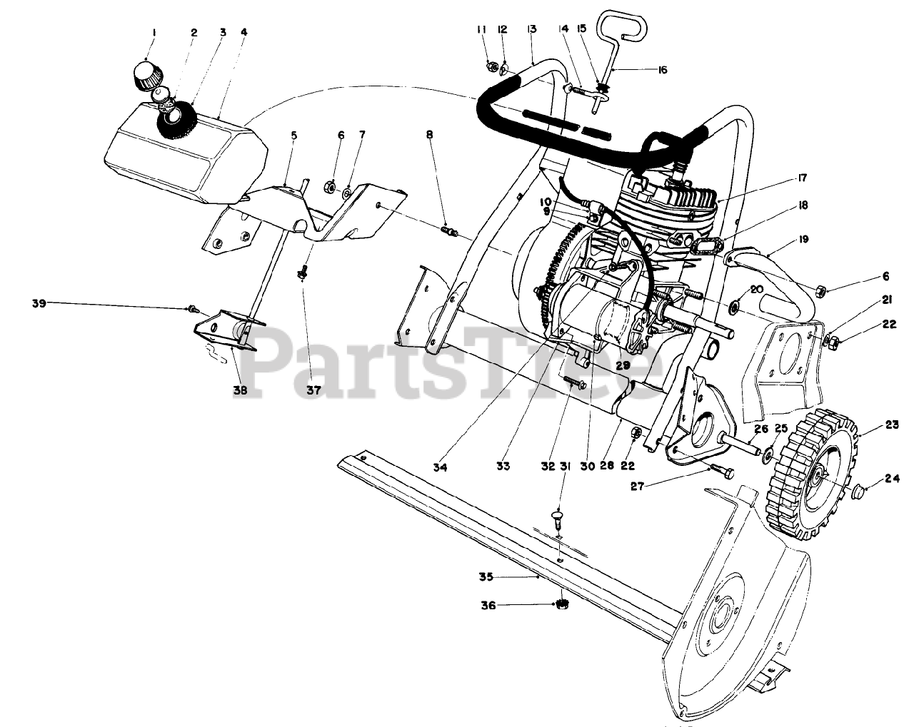 Toro 38130 (S-200) - Toro Snow Thrower (SN: 000500000 - 000999999