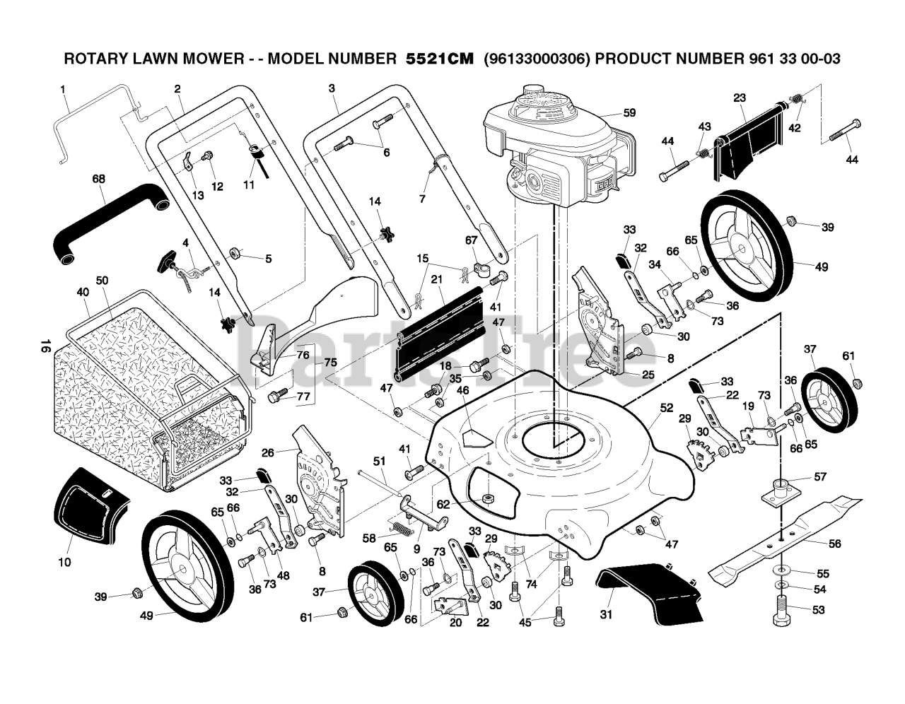 Husqvarna 5521 Cm Husqvarna 21 Walk Behind Mower 2008 02 Product