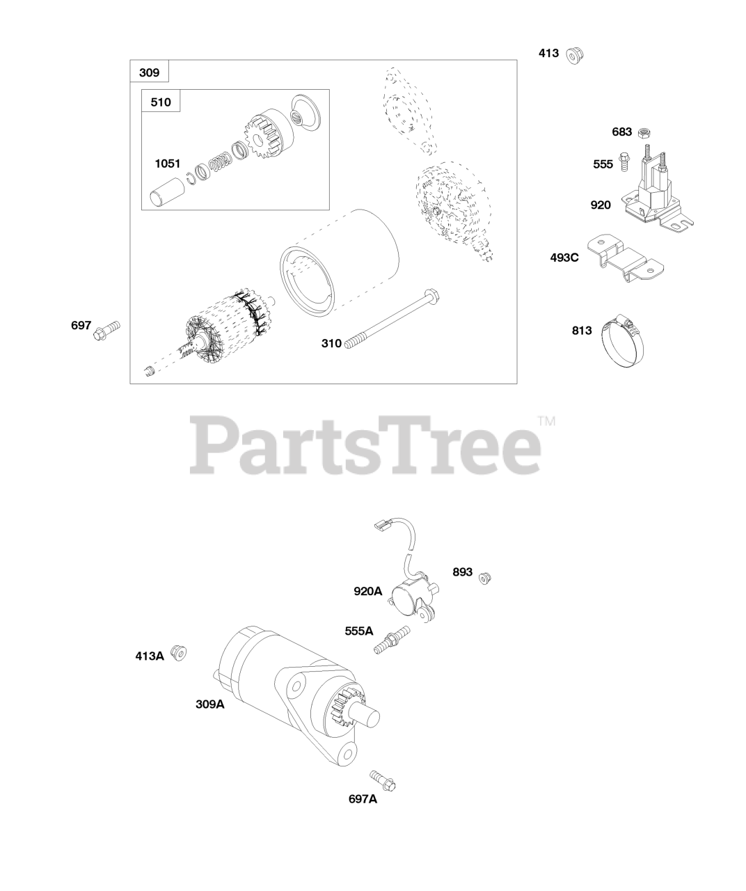 Briggs & Stratton 245432008301 Briggs & Stratton Horizontal Engine