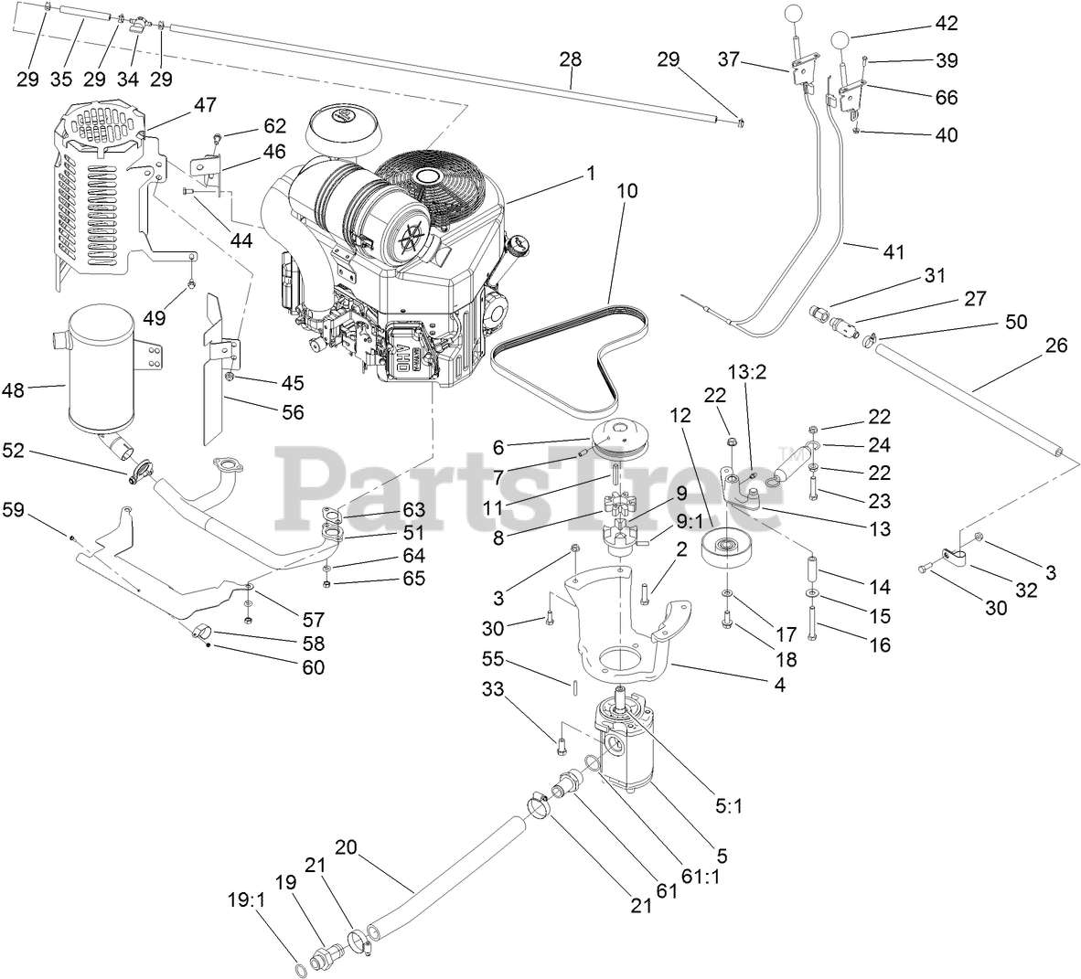 Toro 23210 (STX-26) - Toro Stump Grinder (SN: 313000001 - 313000138 ...