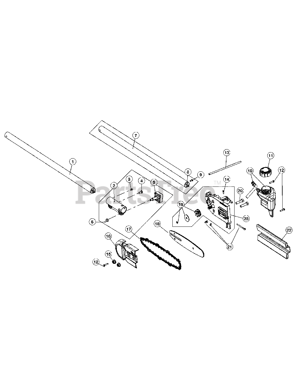 Craftsman pole on sale saw extension