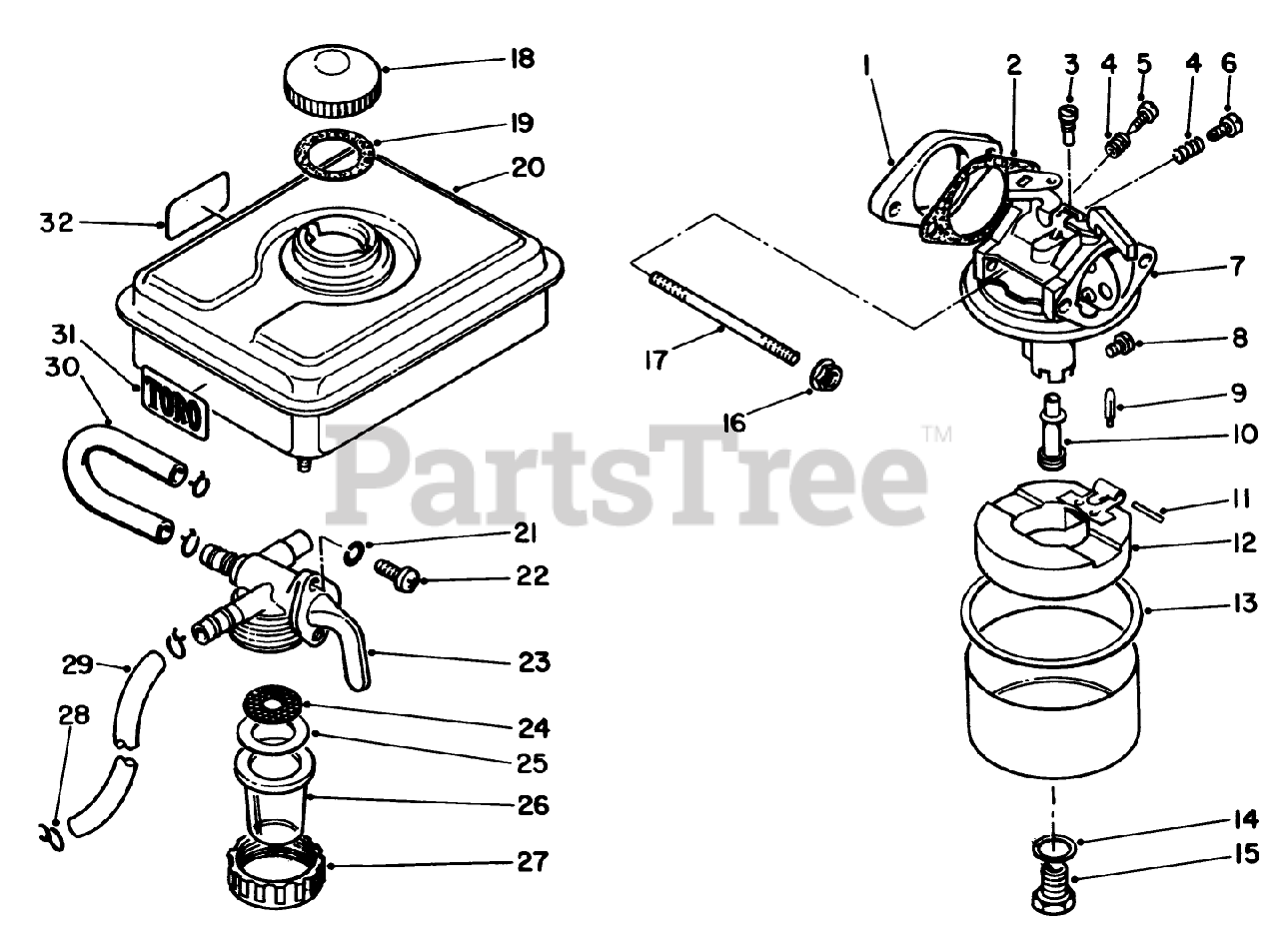 Toro 59270 - Toro Replacement Engine, 4-Cycle (SN: 004000001