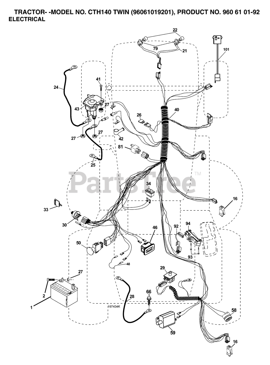 SECURA Schubstange Für Husqvarna CTH140 Twin Rasentraktor - Ersatzteil 960610192