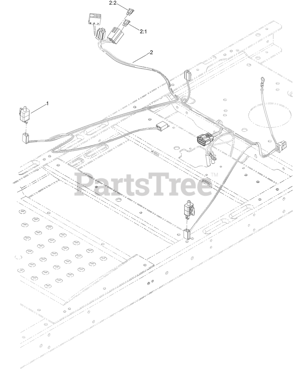 Toro 74721 SS 4225 Toro 42 TimeCutter Zero Turn Mower SN 315000001 315999999 2015 FUSE AND WIRE HARNESS ASSEMBLY Parts Lookup with Diagrams PartsTree