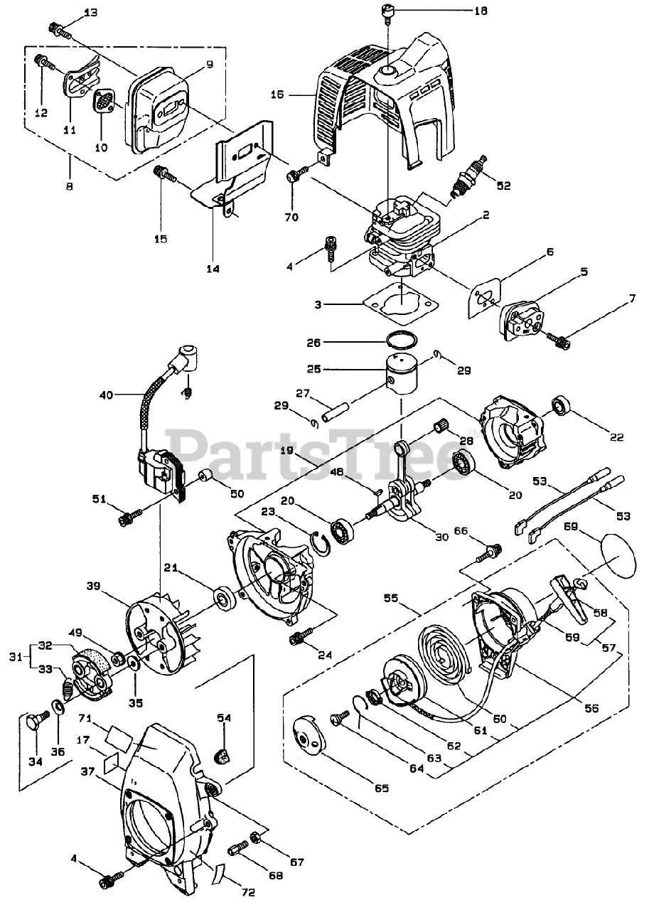 Toro 53008 - Toro String Trimmer, Curved Shaft (SN: 099000001