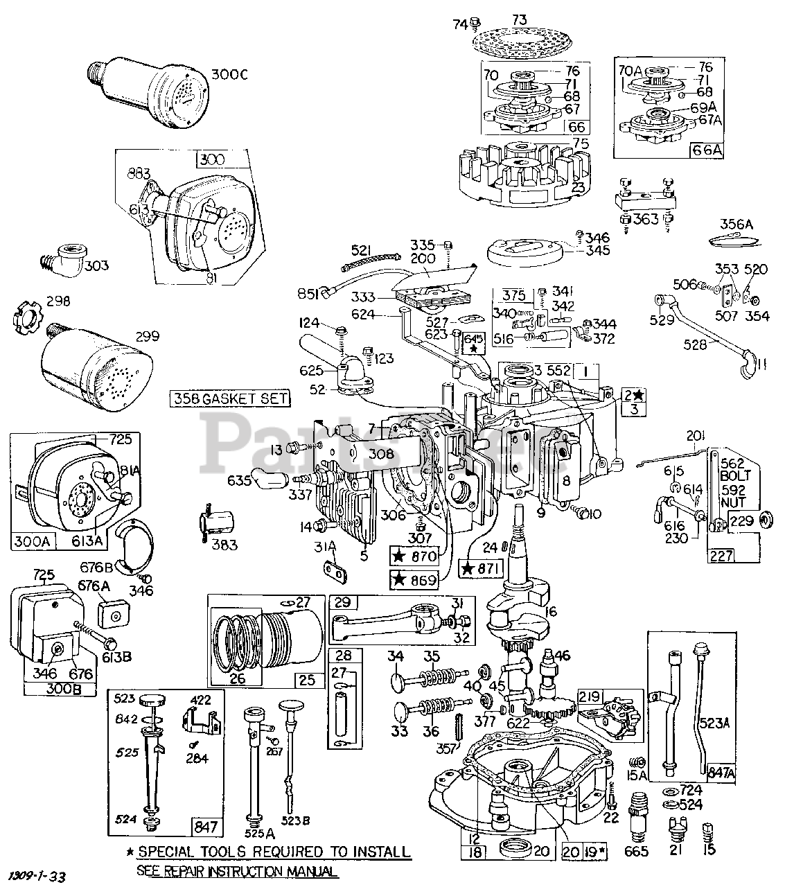 Briggs & Stratton 130902-2015-XX - Briggs & Stratton Vertical Engine ...