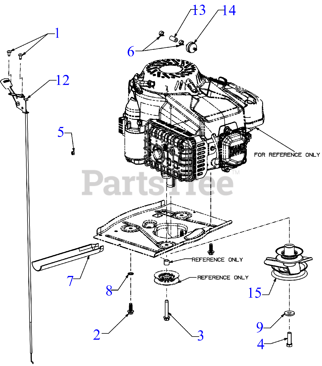 Craftsman 247.299000 13A726JD099 Craftsman R1500 Rear Engine Riding Mower 2019 Engine Accessories Parts Lookup with Diagrams PartsTree