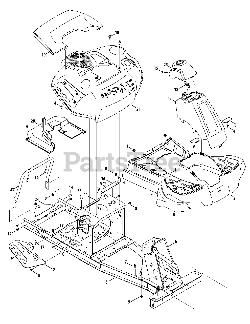 TroyBilt TB 30 R (13CC26JD011) TroyBilt RearEngine Riding Mower