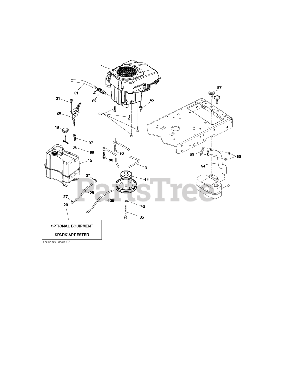 Husqvarna YTH 1942 (96048010200) Husqvarna 42" Yard Tractor (202107