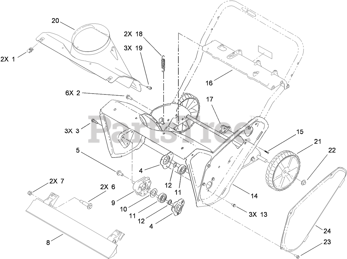 Toro 38584 Toro Power Clear Snow Thrower (SN 310000001 310999999