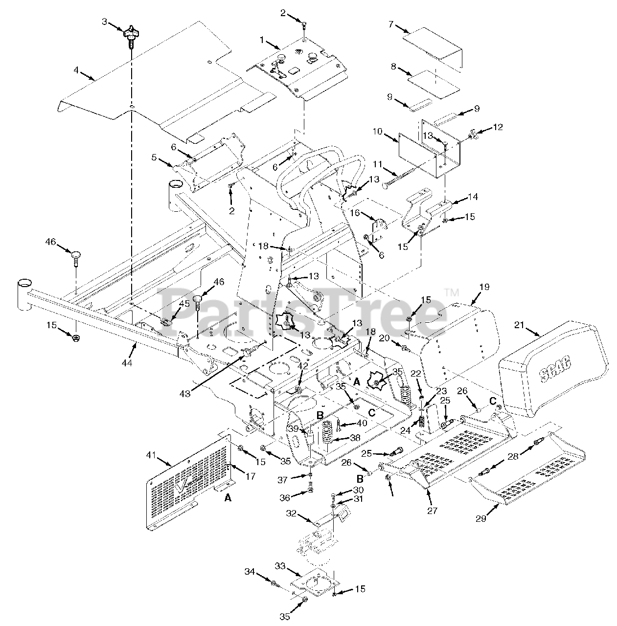 Scag 36 online advantage parts