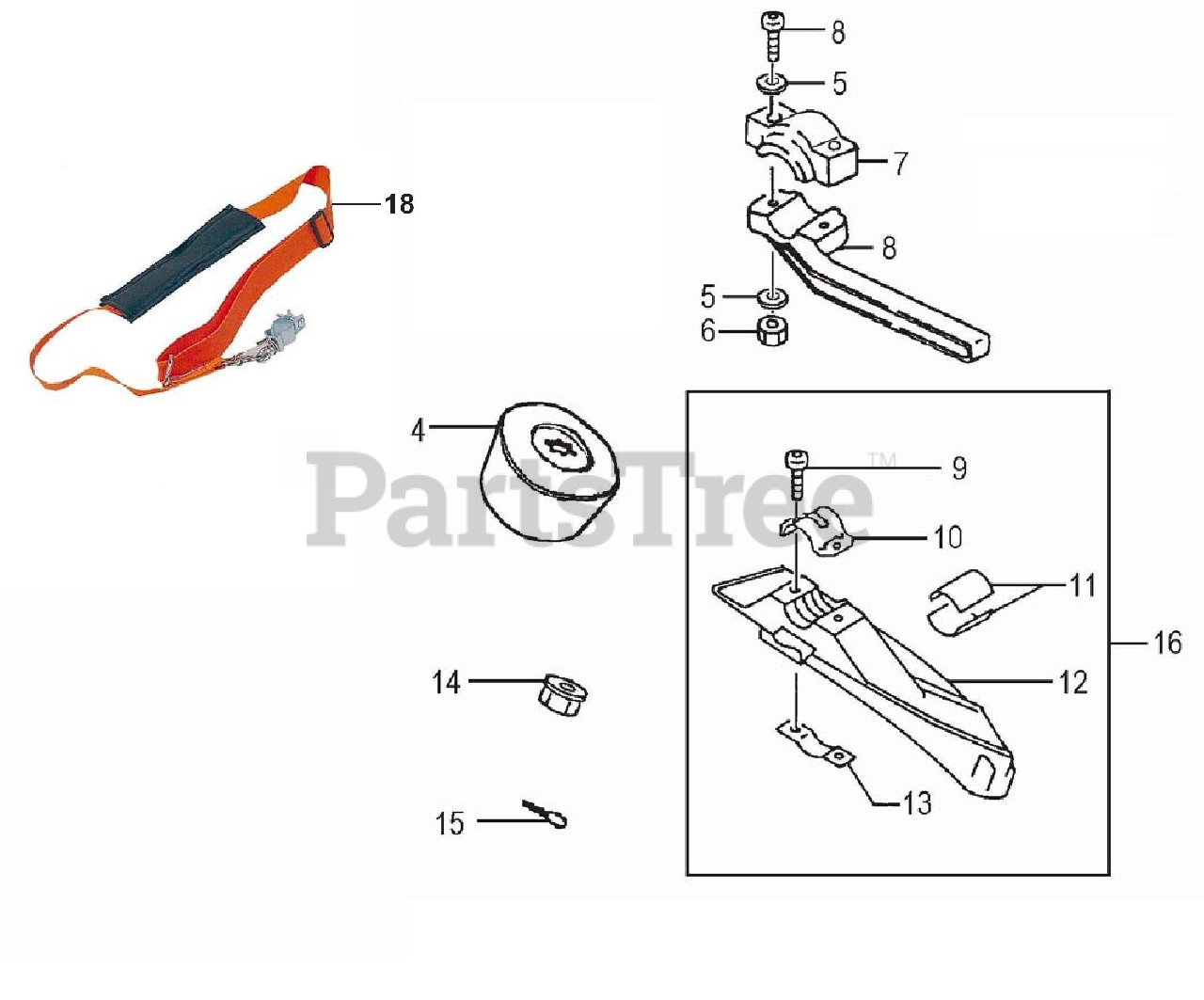 Tanaka TBC225 Tanaka String Trimmer Blade Kit Parts Lookup with