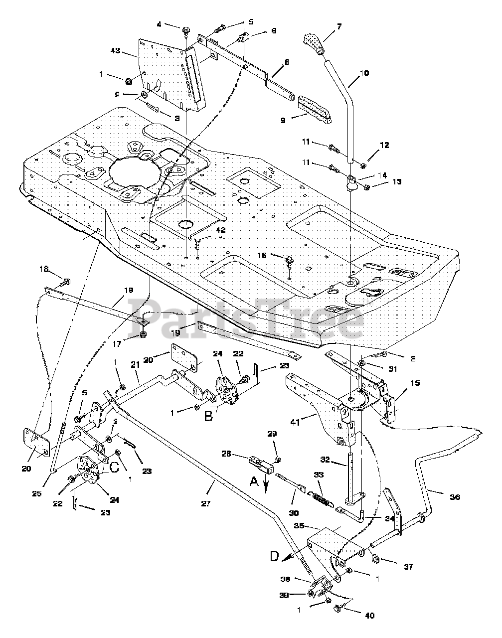 Murray Lawn Mower Parts Breakdown : Murray Lawn Mower 1101331MA Engine