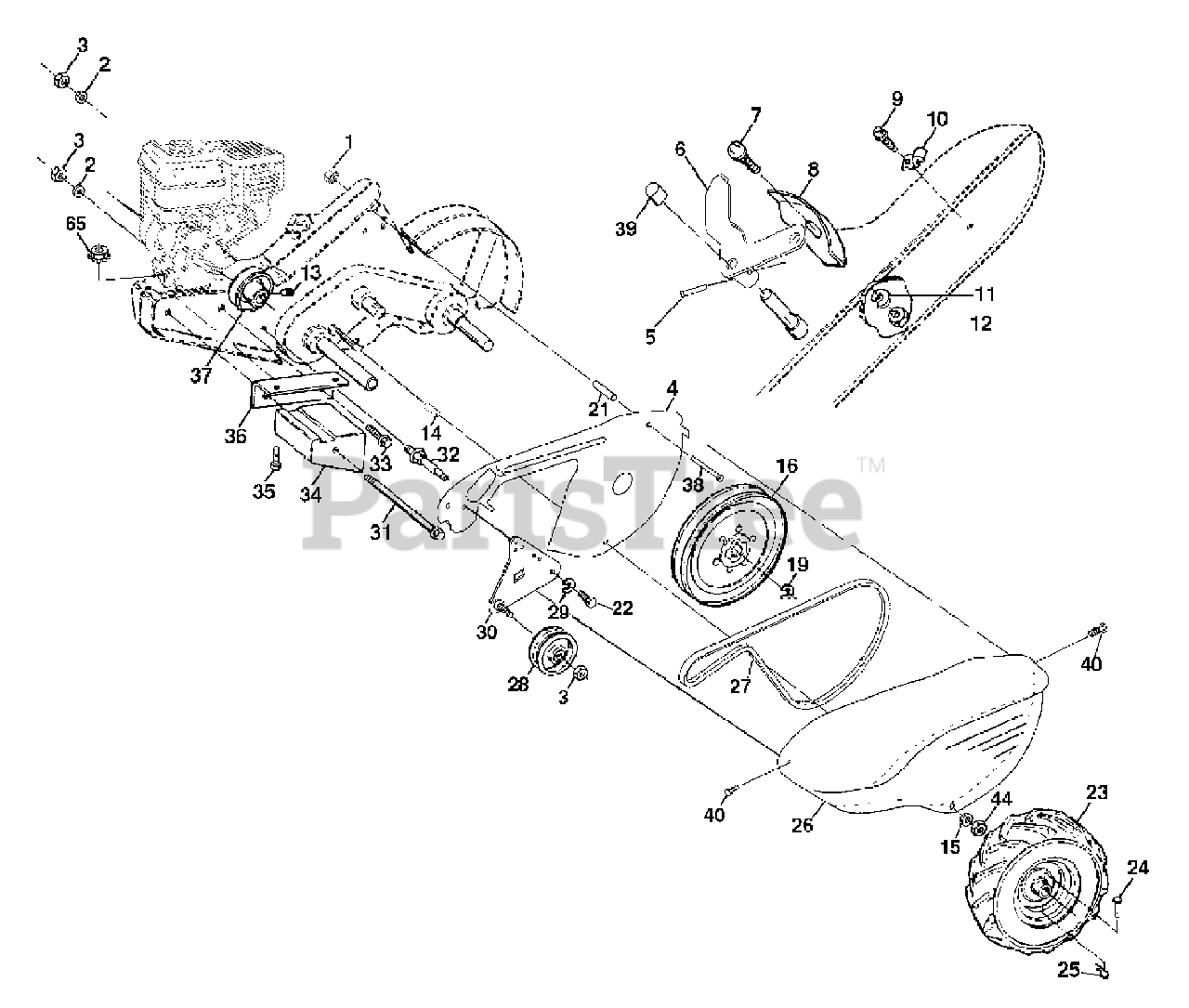 Husqvarna 650 Rtt 954329172 A Husqvarna Rear Tine Tiller 2003 01