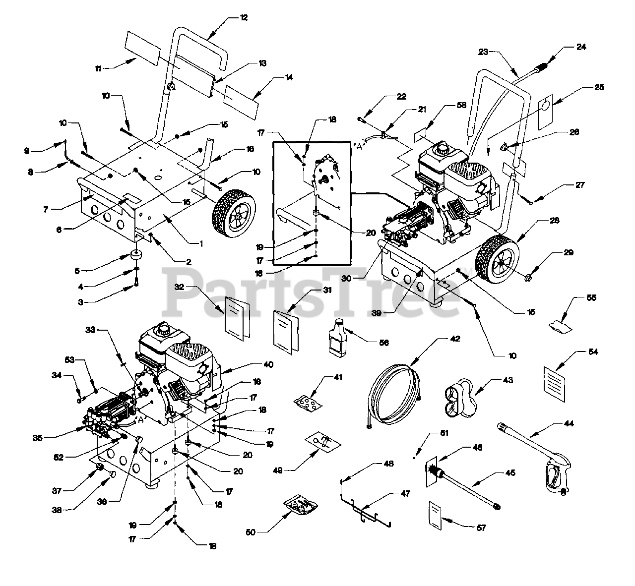 Pressure Washer Parts List