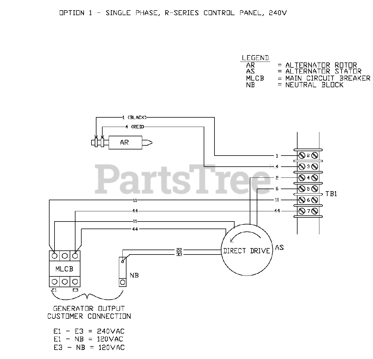 Generac Standby Generator Wiring Diagram from www.partstree.com