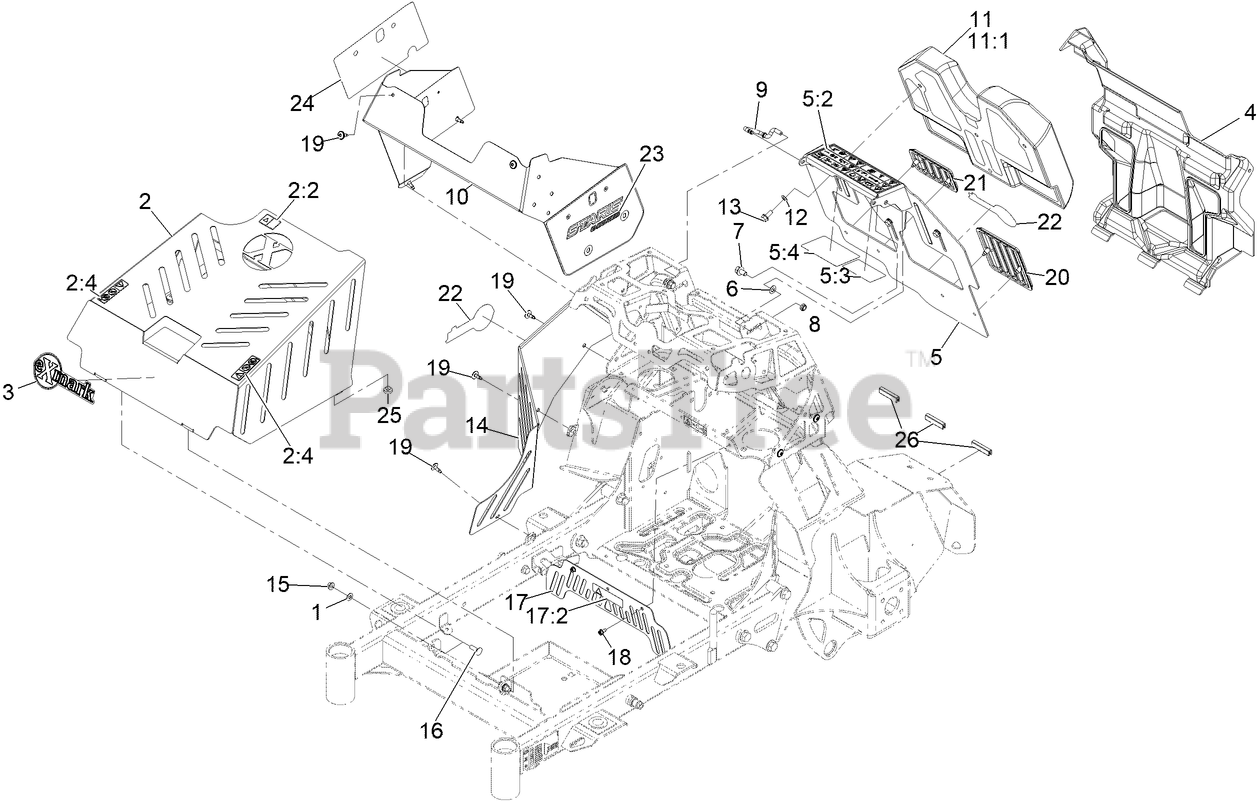 Exmark STE600CKA363H1 Exmark 36" Staris ESeries StandOn Mower, Kaw