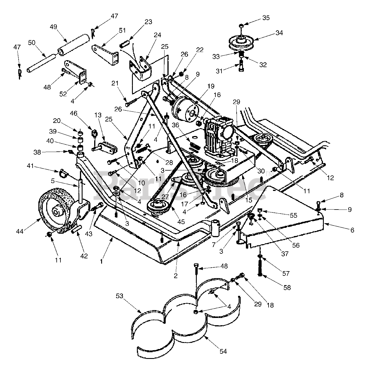 Cub Cadet 819 590 819 100 Cub Cadet 60 Finishing Mower Deck Att