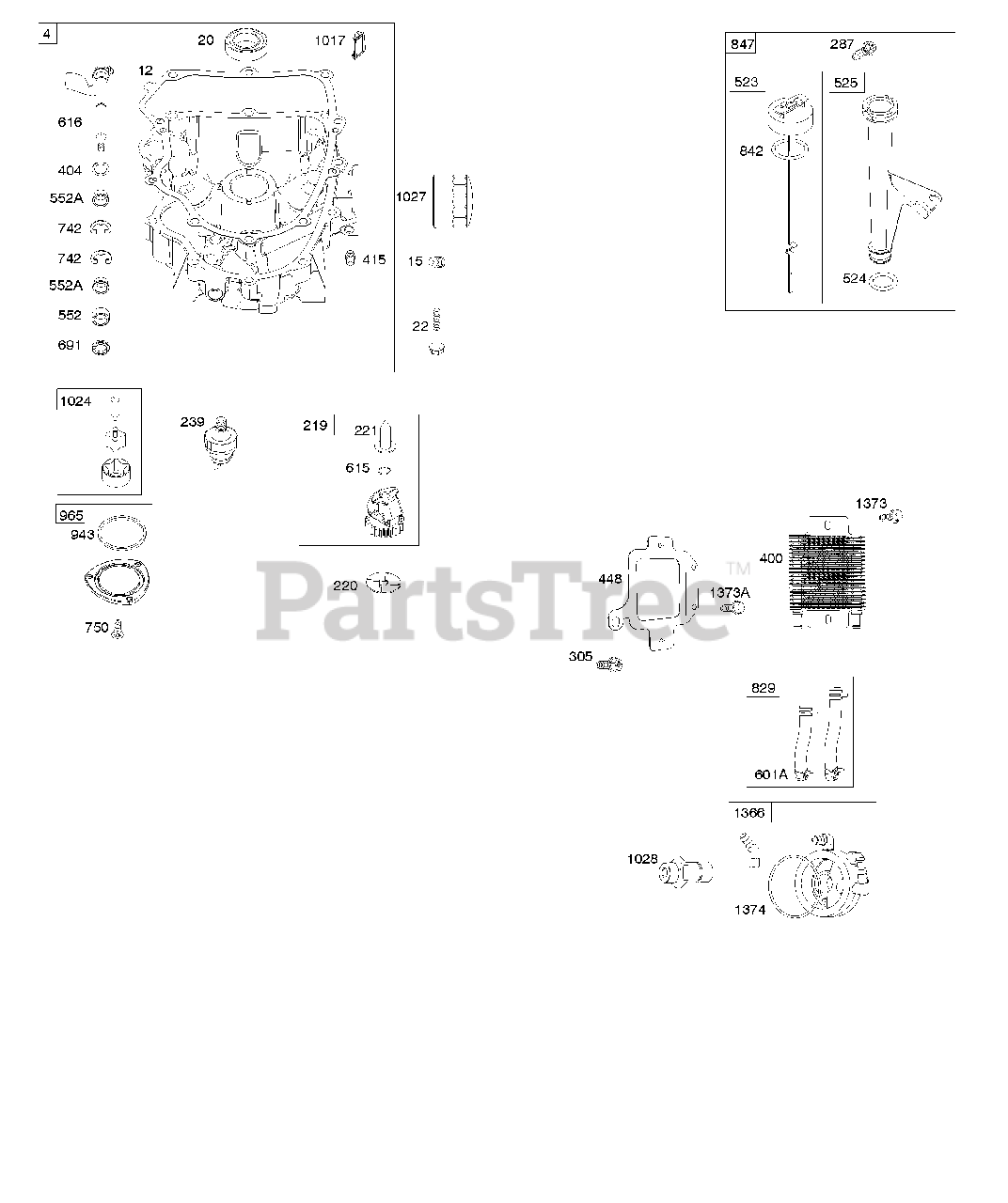 Briggs & Stratton 49L9770125G5 Briggs & Stratton Vertical Engine