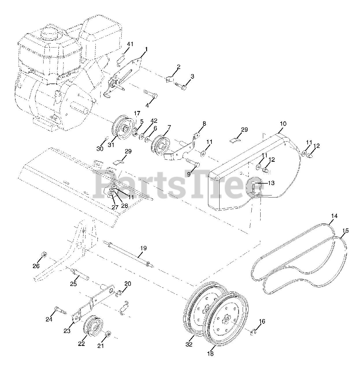 Statesman SO F555 (96082000200) Statesman Tiller (2005) (Southern