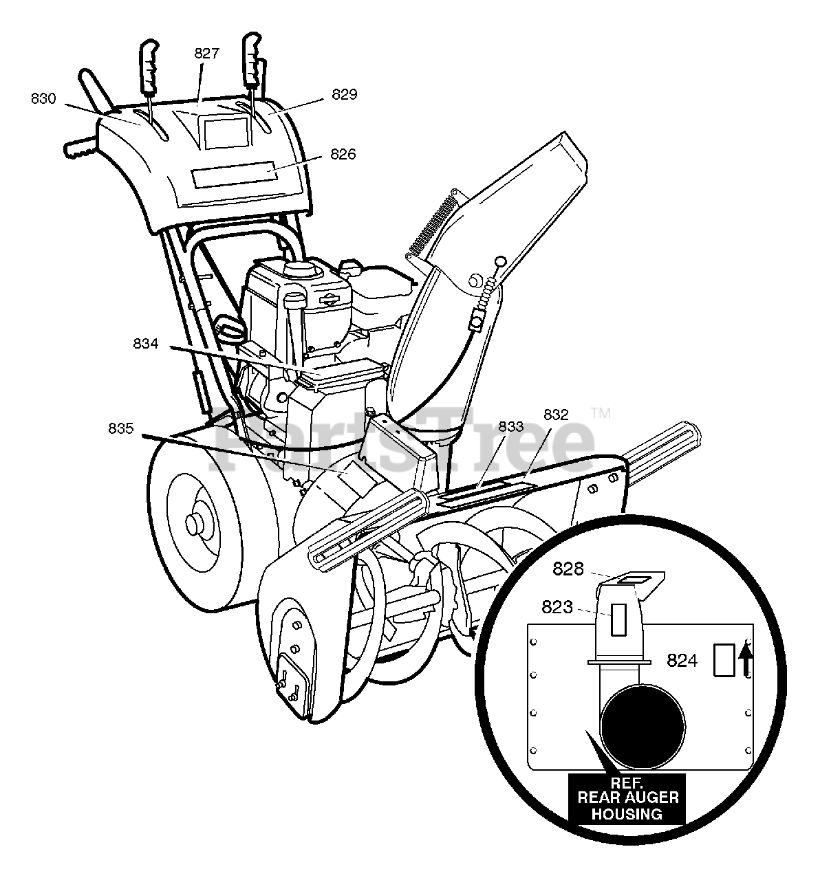 Craftsman C950524611 Craftsman 29" Snow Thrower, Canada (2005