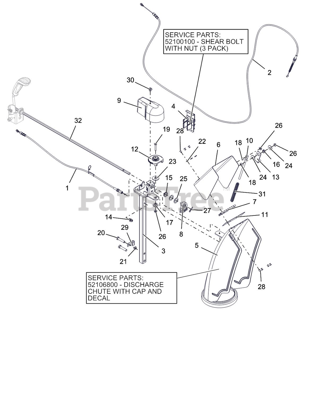 Ariens 921326 Ariens Deluxe 28" Track Snow Blower, Ariens AX 369cc