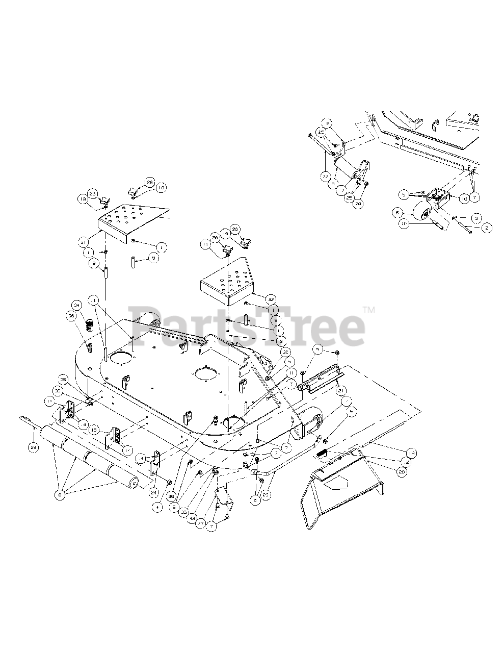 Cub Cadet ENFORCER 48 (53BI3AGV050) Cub Cadet 48" ZeroTurn Mower