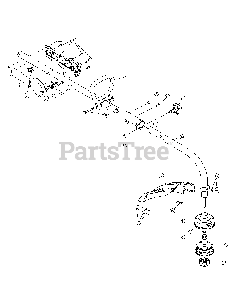 Cub Cadet CC 2020 (41ADC20C912) Cub Cadet String Trimmer (2010