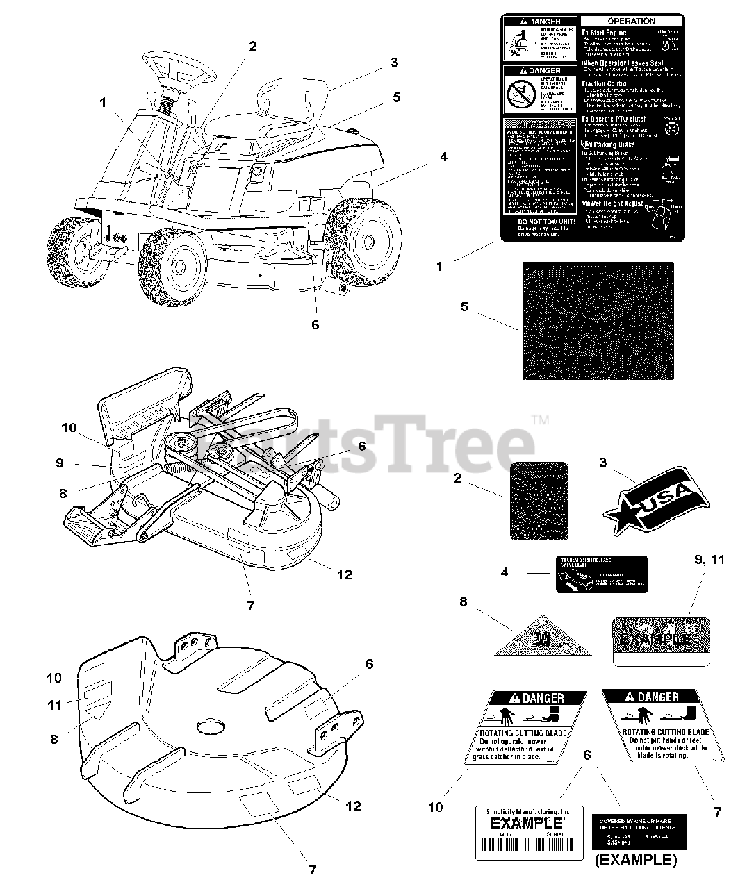 Simplicity 1693304 Simplicity Coronet 30 Rear Engine Riding Mower