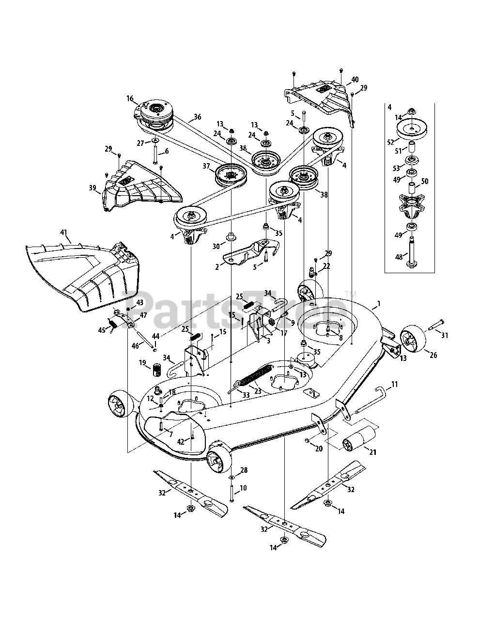 Craftsman 247.204191 (17ARCACW099) - Craftsman Z6600 Zero-Turn Mower ...
