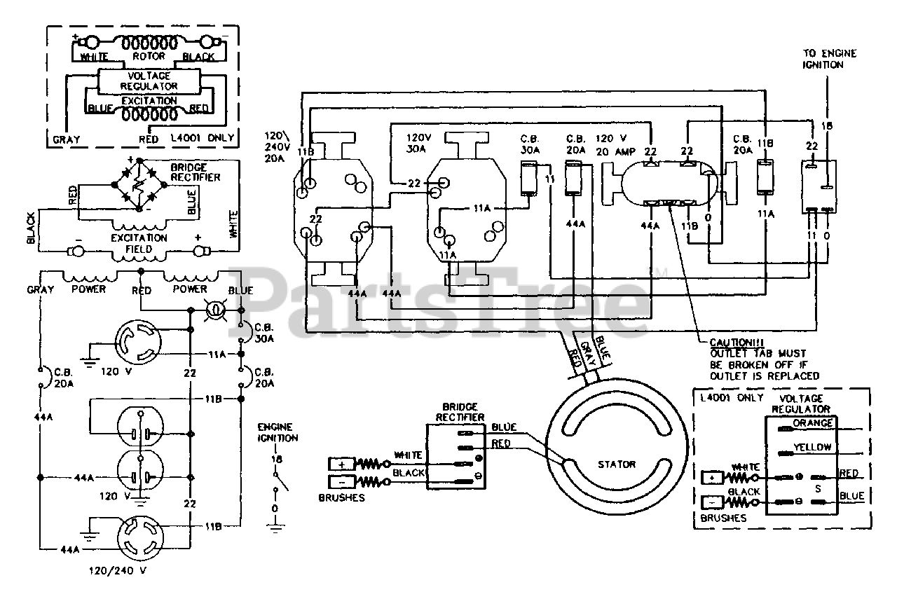 Generac Portable Generator Wiring Diagram from www.partstree.com