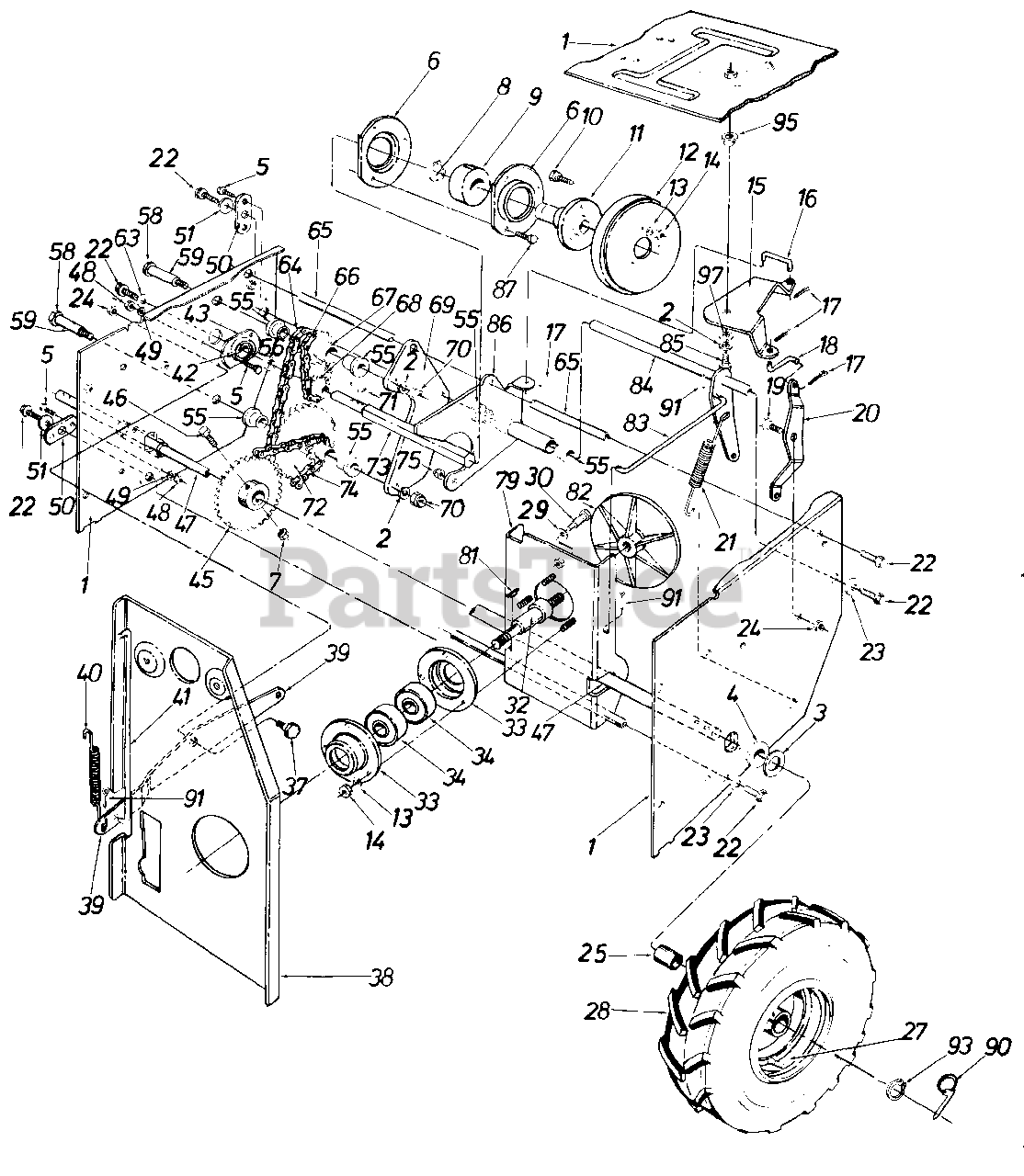 MTD 315-800-000 - MTD Snow Thrower (1985) Parts Parts Lookup with