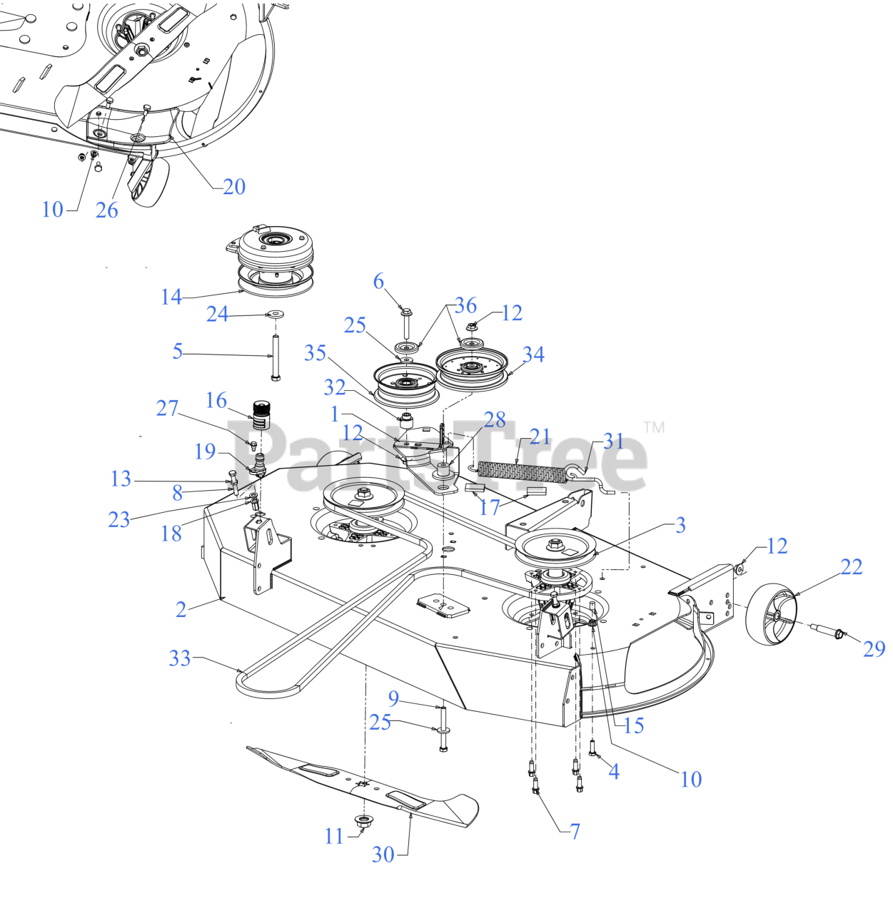 Cub Cadet ZT146 (17AAEACN010) Cub Cadet Ultima 46" ZeroTurn Mower