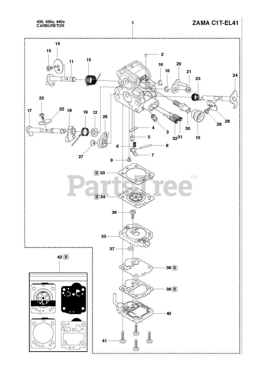 Husqvarna 435 Husqvarna Chainsaw (SN 20102300001 20111800000