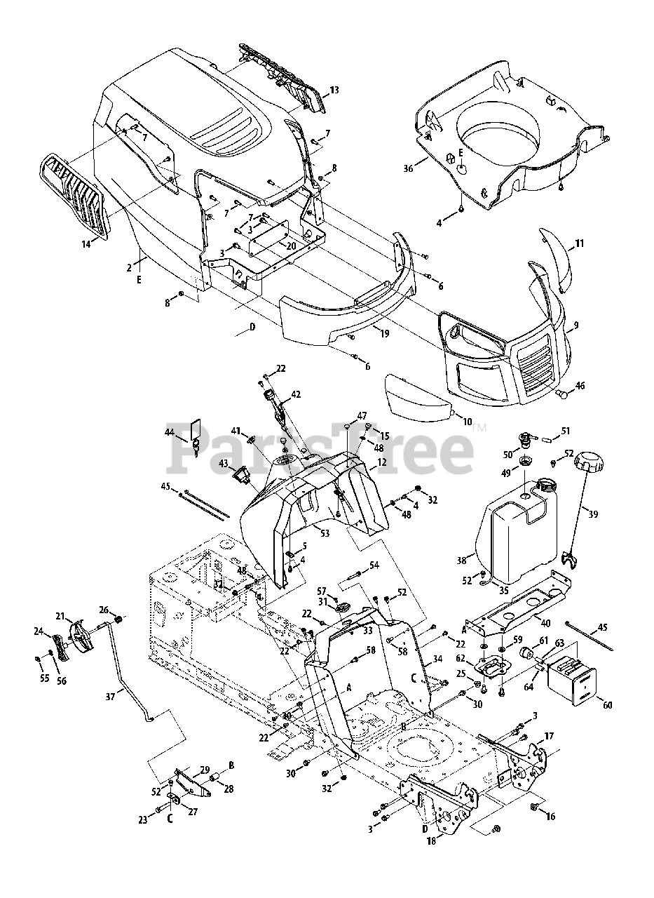Craftsman 1500 riding mower parts deals