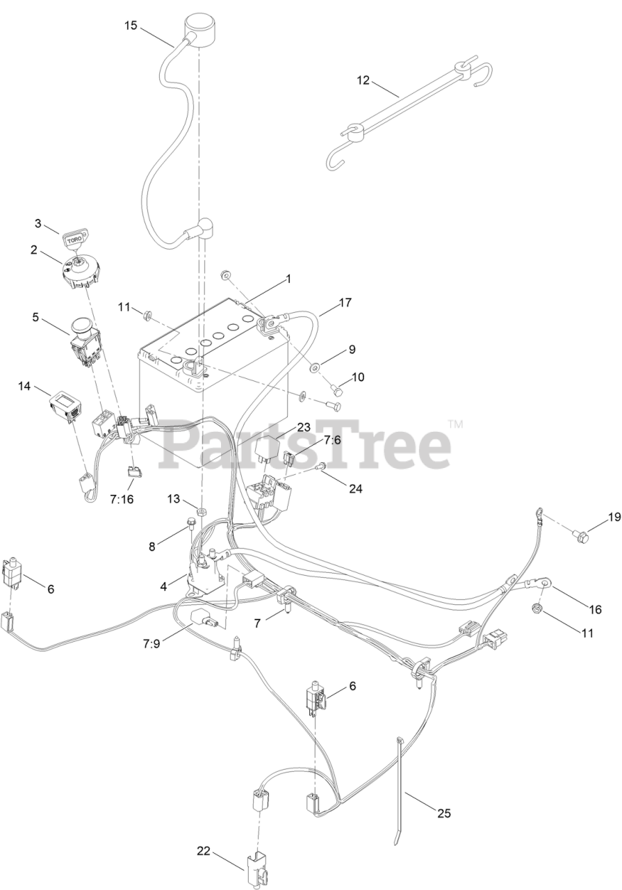 Toro 75316 Toro 60" Titan MyRide ZeroTurn Mower (SN 411560573