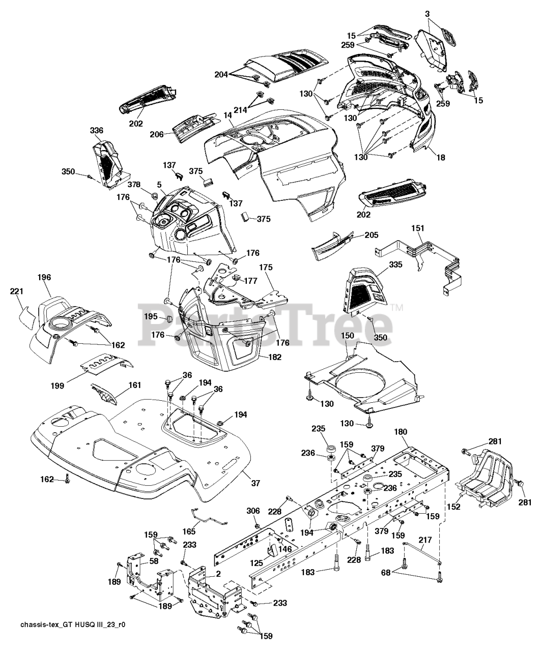 Husqvarna TS 248 TXD (96041045200) Husqvarna 48" Garden Tractor
