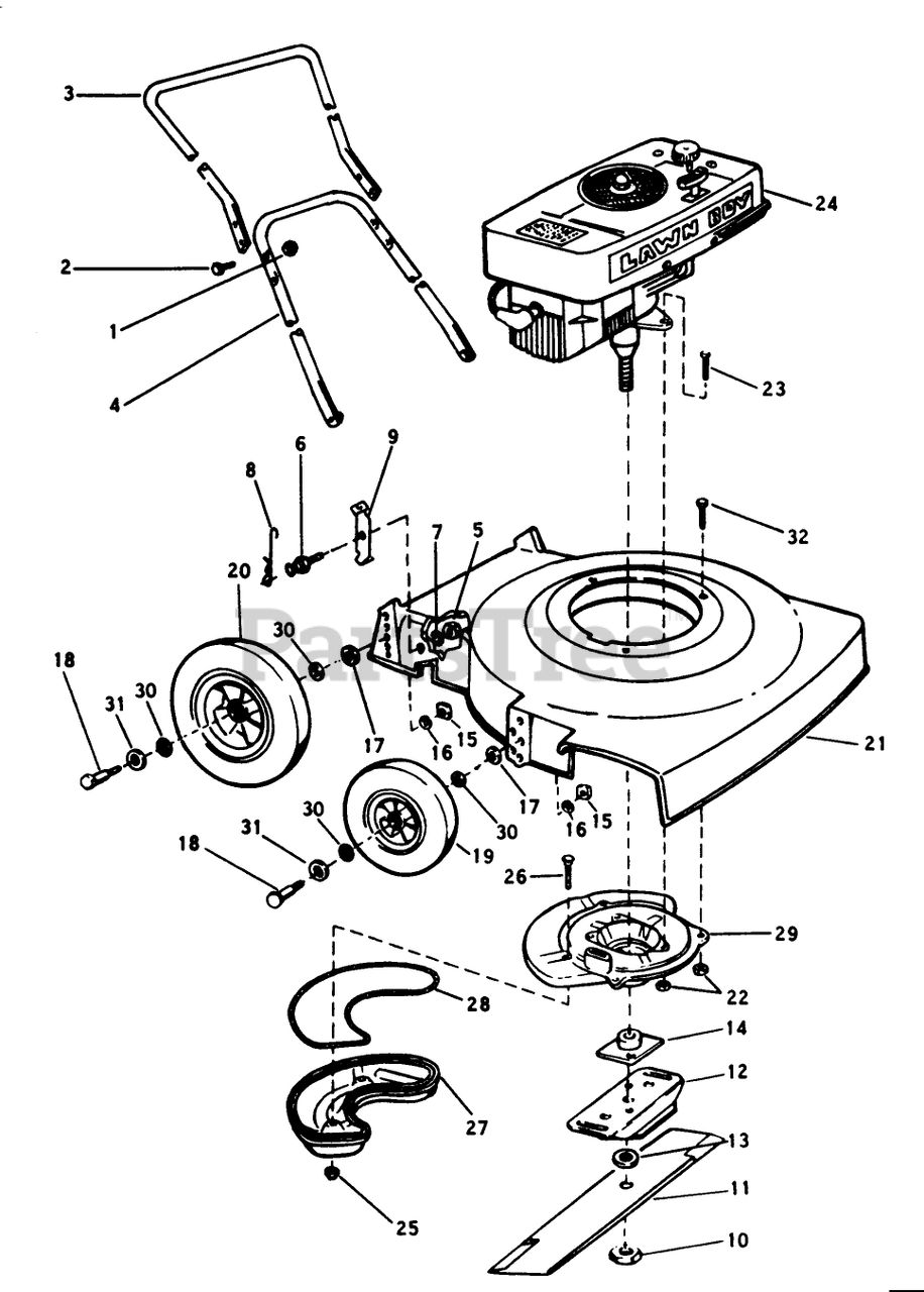 Partstree lawn cheap mower parts