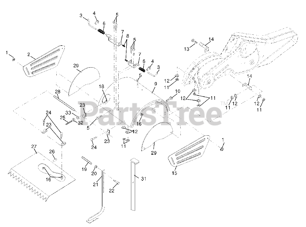 Husqvarna 700 Drt 960930004 02 Husqvarna Rear Tine Tiller 2008 01