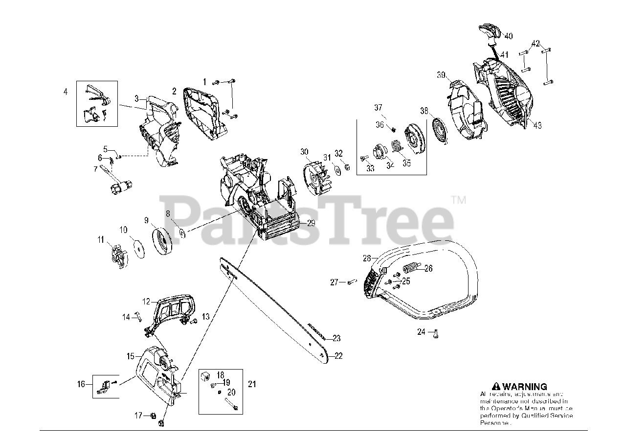Poulan Pro PP 5020 AV 966807601 Poulan Pro Chainsaw 2011 05