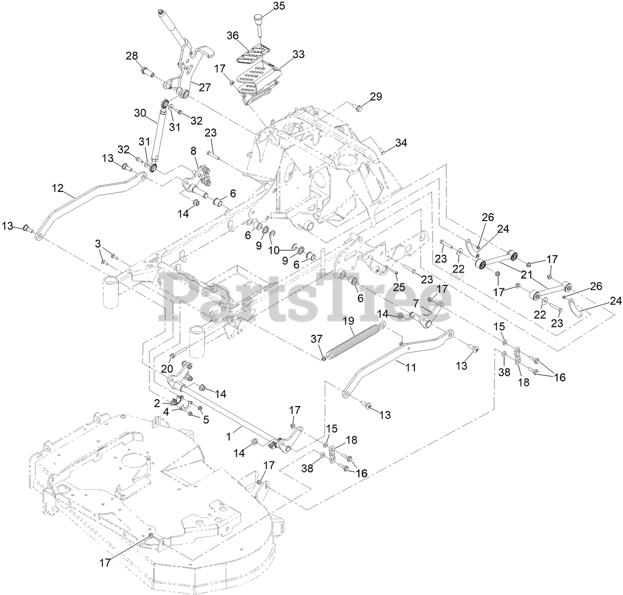 Exmark STE600CKA363H1 Exmark 36" Staris ESeries StandOn Mower, Kaw
