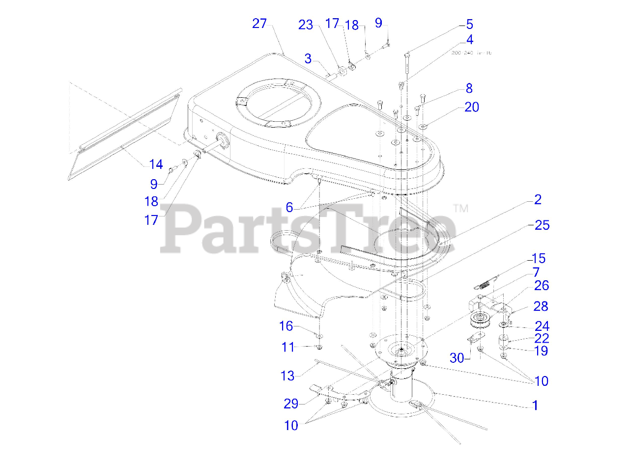 Cub Cadet St 100 25a 262j709 Cub Cadet Wheeled String Trimmer 2018 General Assembly Parts Lookup With Diagrams Partstree
