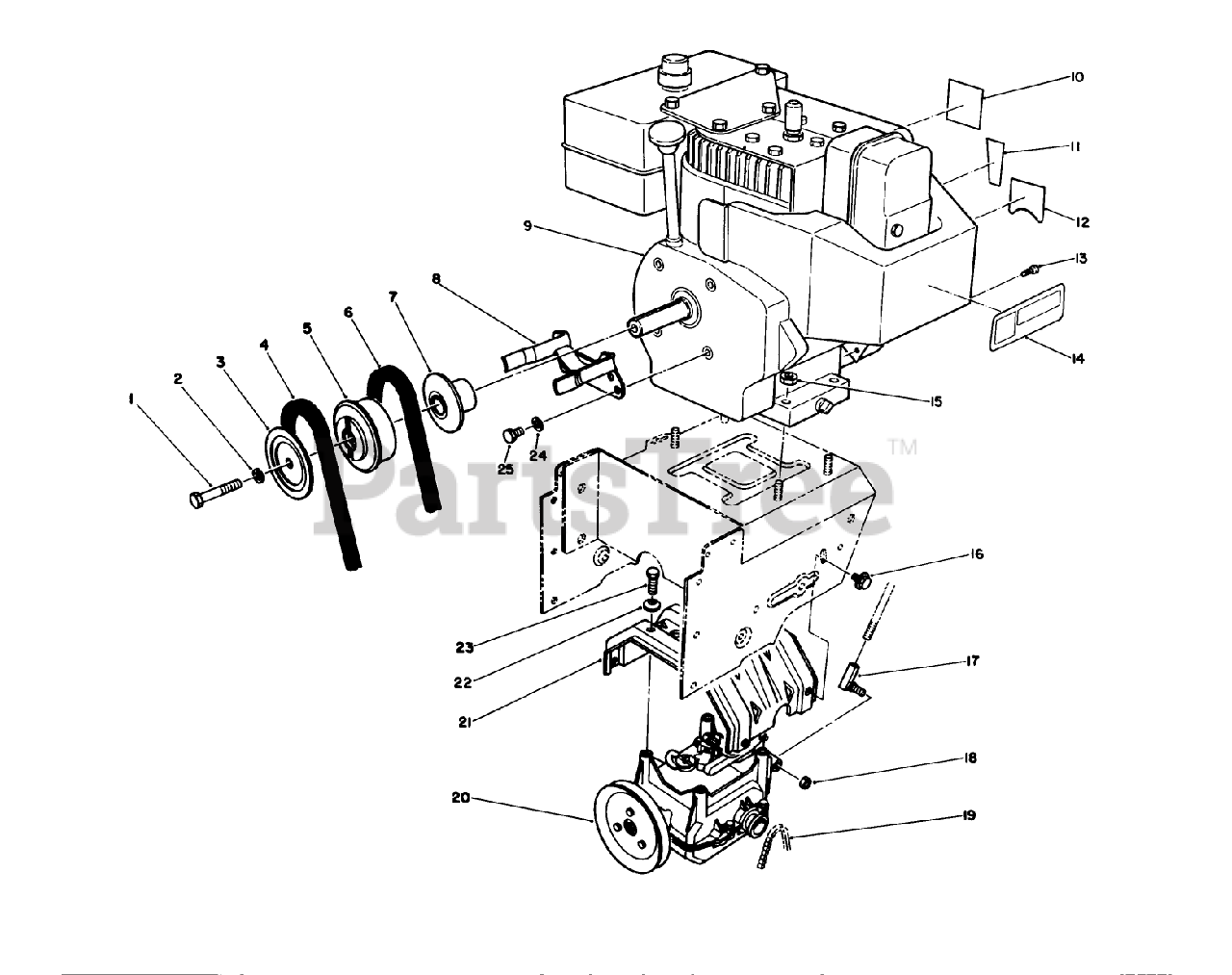 Toro 38540 (824) - Toro 24" Power Shift Snow Thrower (SN: 000000001